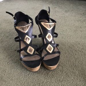 Perfect condition! Black wedges